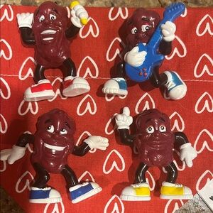 Vintage California Raisin Figurines Set